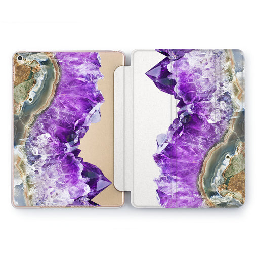 Lex Altern Purple Diamonds Case for your Apple tablet.