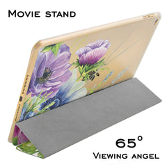 Lex Altern Apple iPad Case Purple Poppies