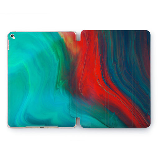 Lex Altern Burning Aquamarine Case for your Apple tablet.