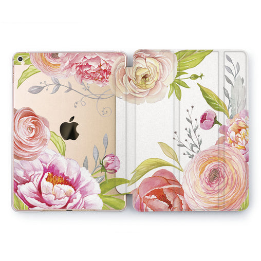 Lex Altern Watercolor Roses Case for your Apple tablet.