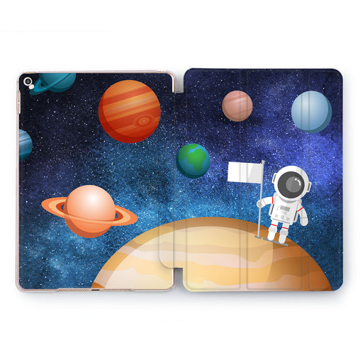 Lex Altern Astronaut Flag Case for your Apple tablet.