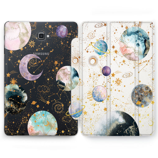 Lex Altern Multicolored Planets Case for your Samsung Galaxy tablet.