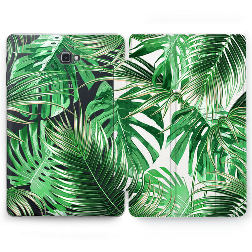 Lex Altern Green Monstera Case for your Samsung Galaxy tablet.