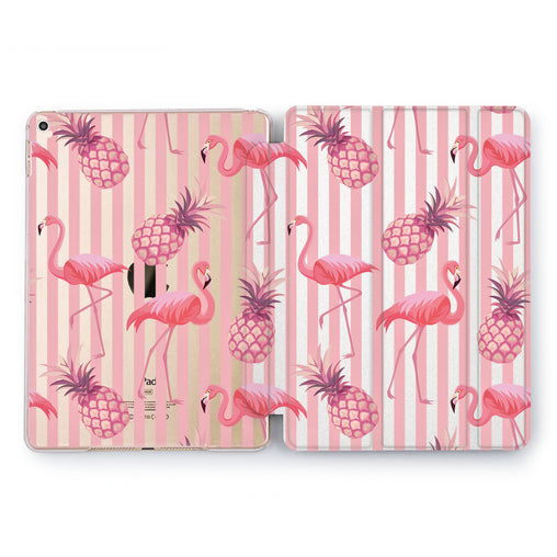 Lex Altern Pineapple Flamingo Case for your Apple tablet.