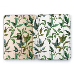 Lex Altern Green Leaves Case for your Apple tablet.