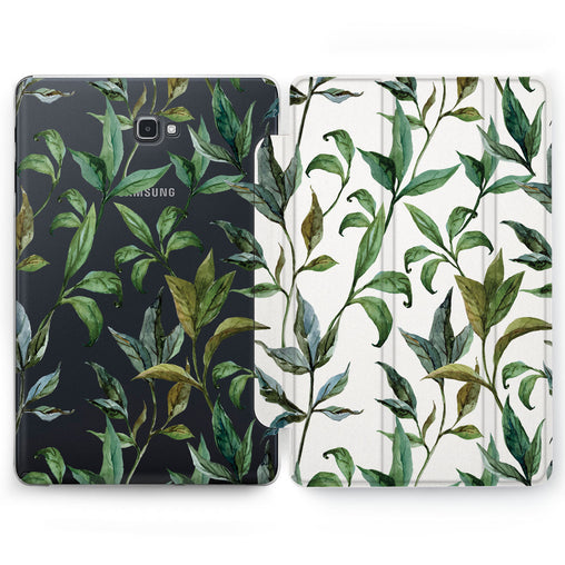 Lex Altern Green Leaves Case for your Samsung Galaxy tablet.