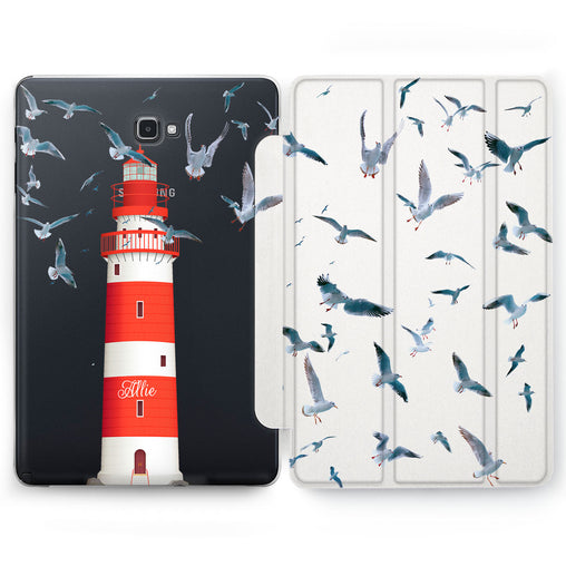 Lex Altern Seagull Lighthouse Case for your Samsung Galaxy tablet.