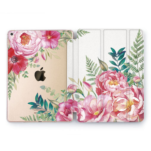 Lex Altern Pink Bouquet Case for your Apple tablet.