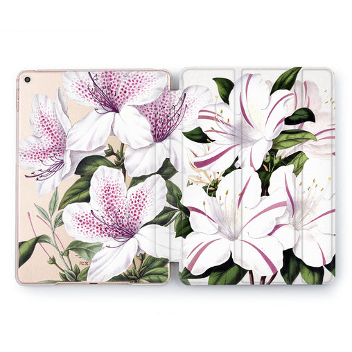 Lex Altern Purple Lily Case for your Apple tablet.