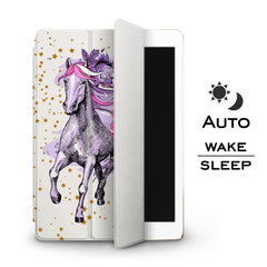 Lex Altern Apple iPad Case Purple Unicorn