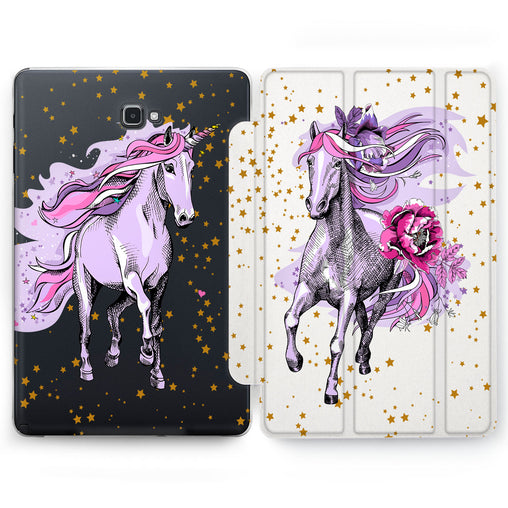 Lex Altern Purple Unicorn Case for your Samsung Galaxy tablet.