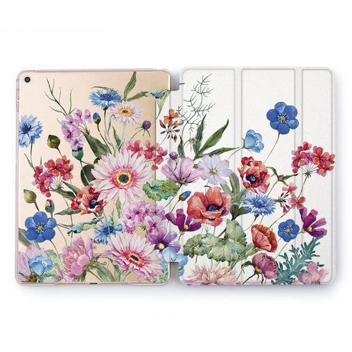 Lex Altern Colorful Wildflowers Case for your Apple tablet.