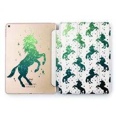 Lex Altern Emerald Unicorn Case for your Apple tablet.