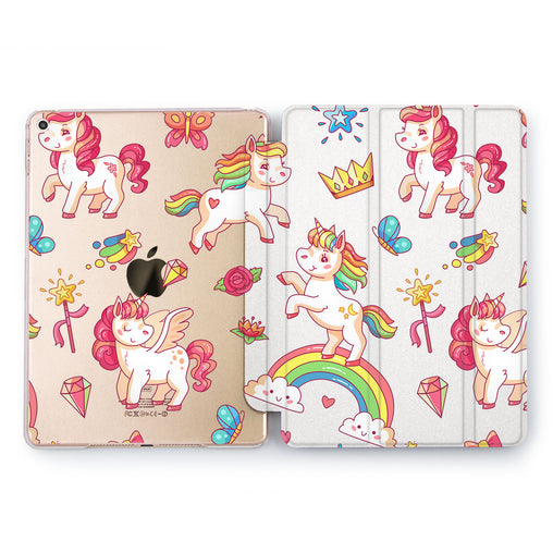 Lex Altern Rainbow Unicorn Case for your Apple tablet.