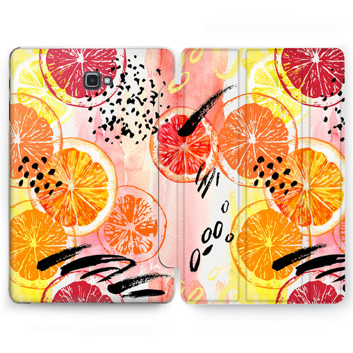 Lex Altern Citrus Pattern Case for your Samsung Galaxy tablet.