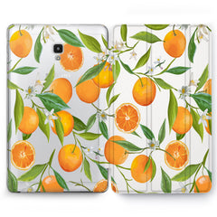 Lex Altern Samsung Galaxy Tab Orange Print