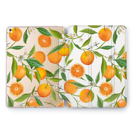 Lex Altern Orange Print Case for your Apple tablet.