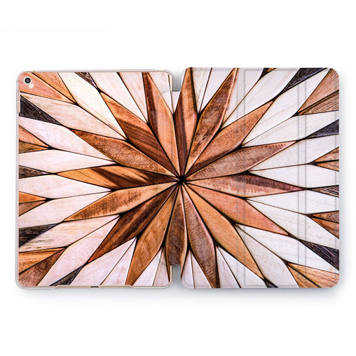 Lex Altern Wooden Flower Case for your Apple tablet.