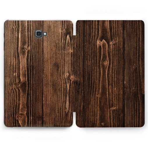 Lex Altern Brown Plank Case for your Samsung Galaxy tablet.