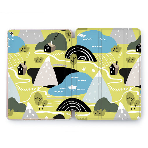 Lex Altern Drawn Town Case for your Apple tablet.