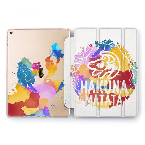 Lex Altern Hakuna Matata iPad Case for your Apple tablet.