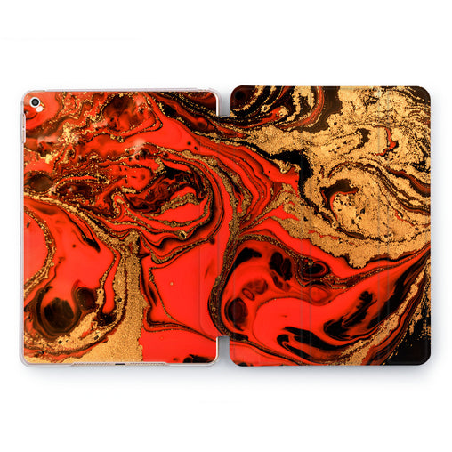 Lex Altern Golden Lava Case for your Apple tablet.