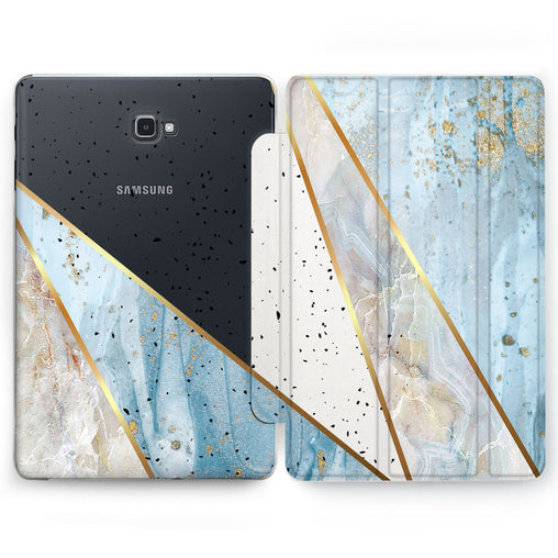 Lex Altern Blue Geometry Case for your Samsung Galaxy tablet.