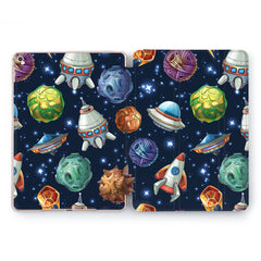 Lex Altern Drawn Planets Case for your Apple tablet.