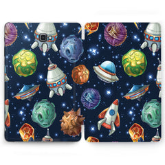 Lex Altern Drawn Planets Case for your Samsung Galaxy tablet.