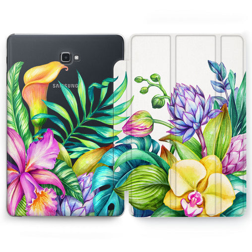 Lex Altern Tropical Flowers Case for your Samsung Galaxy tablet.