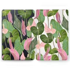 Lex Altern Anthurium Greenery Case for your Samsung Galaxy tablet.