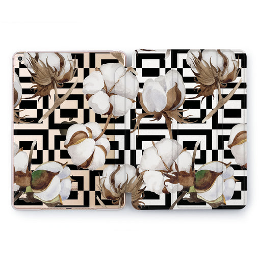 Lex Altern Geometric Flowers Case for your Apple tablet.