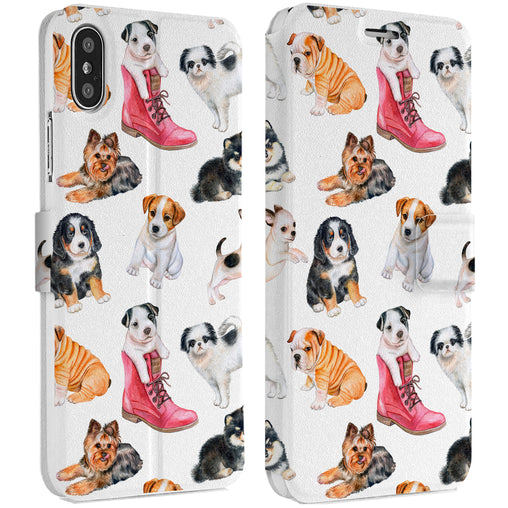 Lex Altern Puppy Pattern iPhone Wallet Case for your Apple phone.