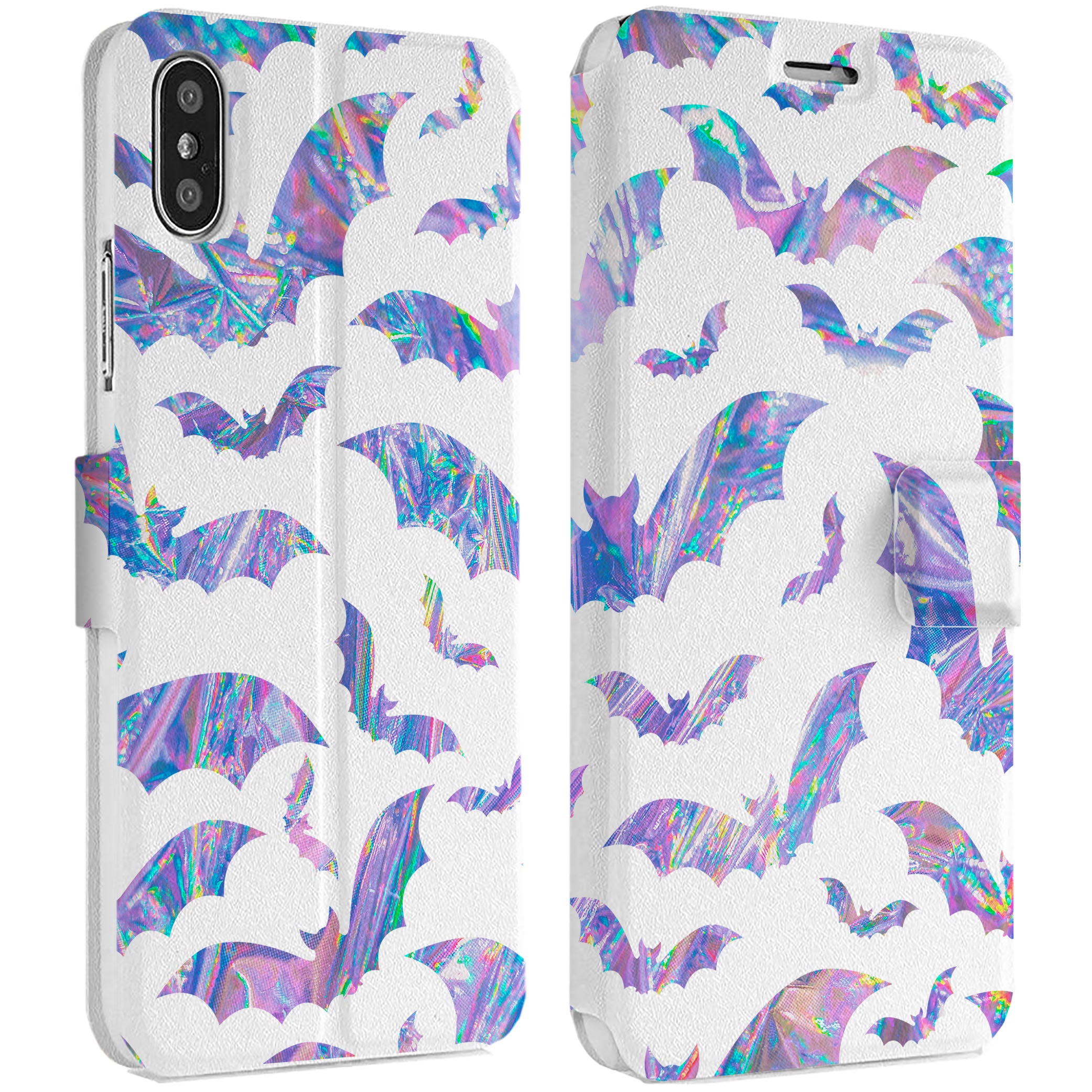 Lex Altern Iridescent Bat iPhone Wallet Case for your Apple phone.
