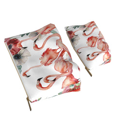 Lex Altern Makeup Bag Watercolor Flamingo