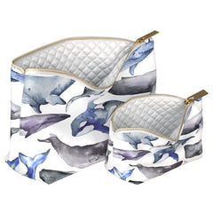 Lex Altern Makeup Bag Blue Whales