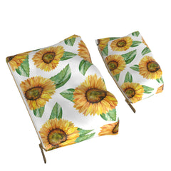Lex Altern Makeup Bag Sunflowers Pattern