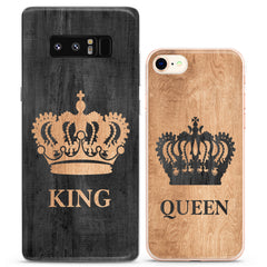 Lex Altern TPU Silicone Couple Case King and Queen