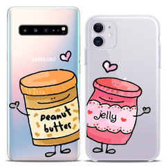 Lex Altern TPU Silicone Couple Case Butter and Jelly