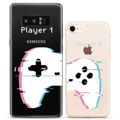 Lex Altern TPU Silicone Couple Case Abstract Gamepad