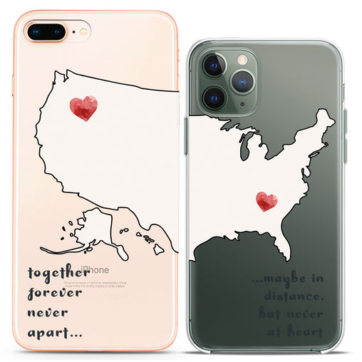Lex Altern TPU Silicone Couple Case Forever Together