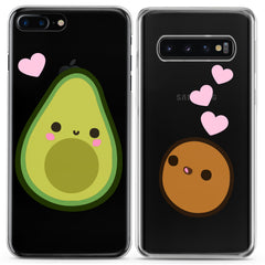 Lex Altern TPU Silicone Couple Case Cute Avocado