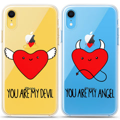 Lex Altern TPU Silicone Couple Case Devil and Angel