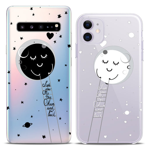 Lex Altern TPU Silicone Couple Case Love You to the Moon and Back