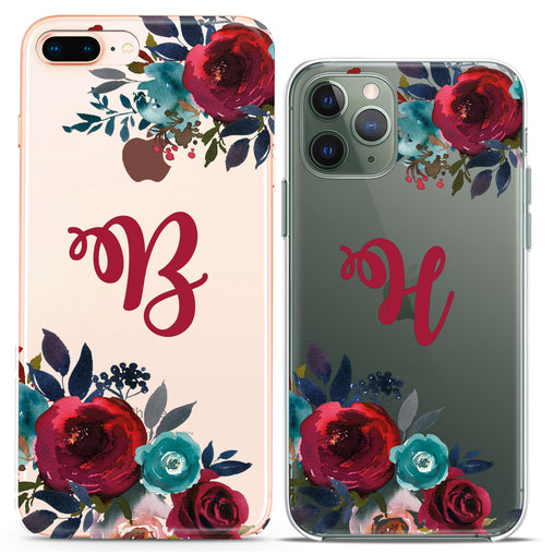 Lex Altern TPU Silicone Couple Case Red Roses