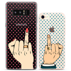 Lex Altern TPU Silicone Couple Case Engaged Hands
