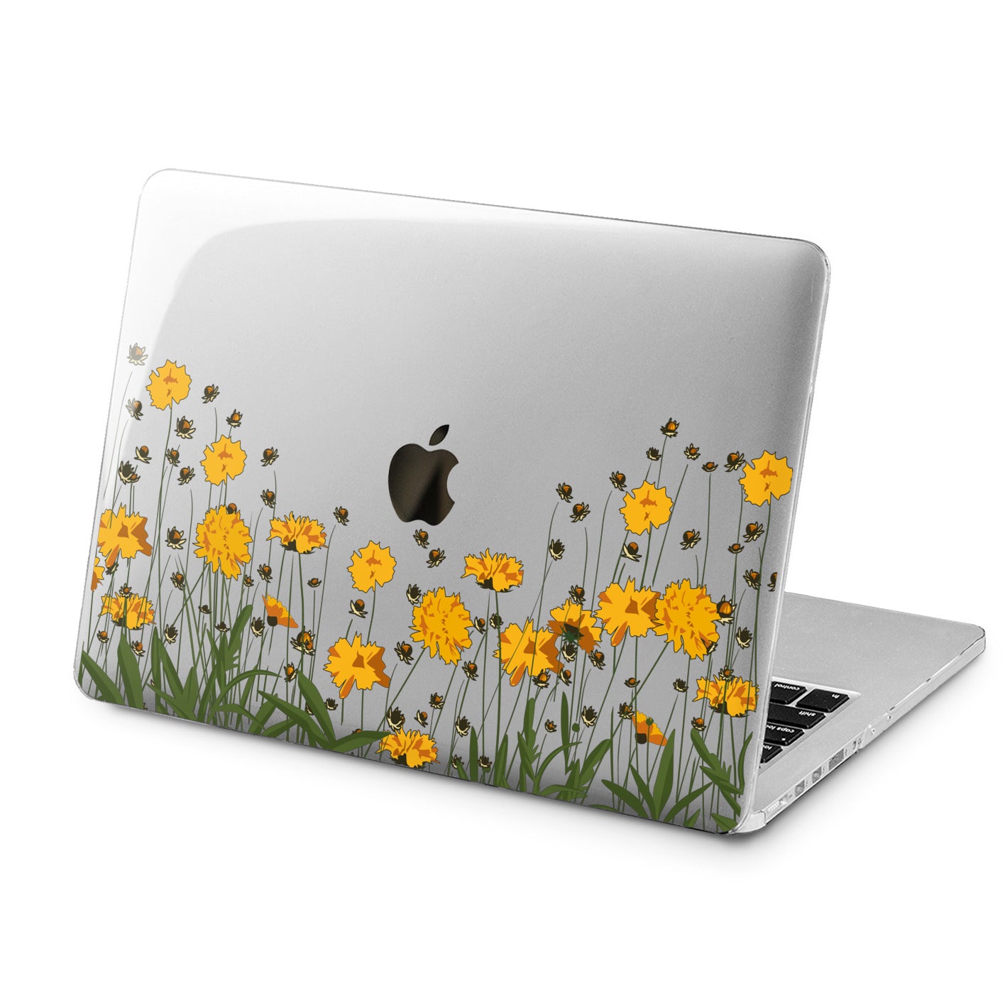 Lex Altern Lex Altern Yellow Flowers Case for your Laptop Apple Macbook.