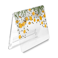 Lex Altern Hard Plastic MacBook Case Yellow Flowers