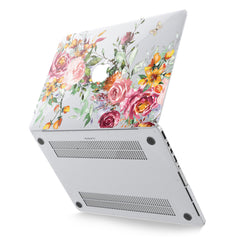 Lex Altern Hard Plastic MacBook Case Roses Watercolor