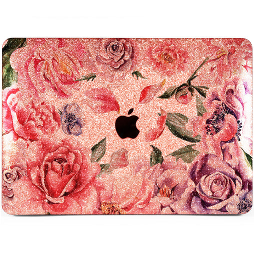 Lex Altern MacBook Glitter Case Red Roses